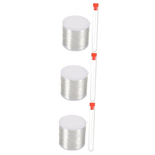 DOITOOL 2 Sätze Perlennadeln öffnen Nähnadel perlennadeln selber machen Stickerei Perlennadeln für die Schmuckherstellung werkzeug DIY-Thread DIY liefert Elastisches Seil von DOITOOL