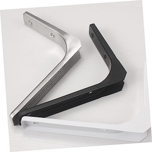 DOITOOL 2 Sätze Teiliges Schwerlast wandhalterungen Dreieckiger Regalwinkel aus Kaltgewalztem Stahl Schwarz Robuste Wandregalstütze für Schwebende Ablagen in Wohnzimmer Küche Büro von DOITOOL