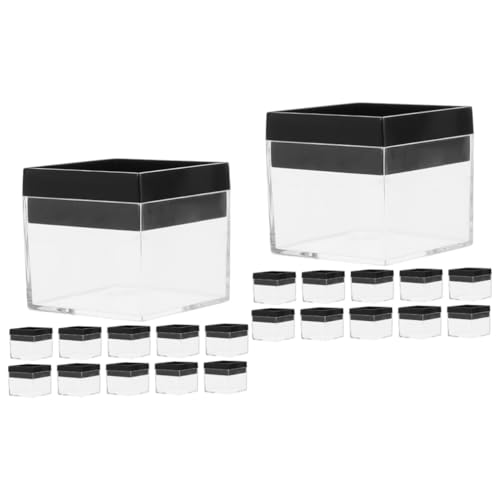 DOITOOL 2 Sätze Transparente Mineralproben Vitrine Kleine Aufbewahrungsbox Für Schmuck Und Sammlerstücke Klarer Aufbewahrungskasten Für Mineralien Und Steine 12 Stücke * 2 von DOITOOL