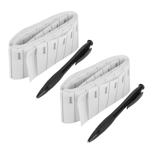 DOITOOL 2 Sätze Wiederverwendbare Stoff-namensetiketten für Kleidung Waschbare Selbstklebende Wäscheetiketten Beschreibbare Textil-aufkleber mit Marker für Schuluniformen Kindergarten DOITOOL 2 Sätze Wiederverwendbare Stoff-namensetiketten für Kleidung Waschbare Selbstklebende Wäscheetiketten Beschreibbare Textil-aufkleber mit Marker für Schuluniformen Kindergarten von DOITOOL