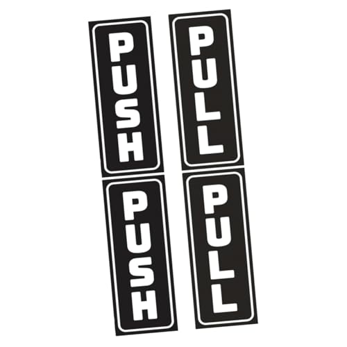 DOITOOL 2 Sätze tür aufkleber Toilettenschild Push-Pull-Türschild klebrig Offenes geschlossenes Zeichen Schilder für Türgriffe Push-Pull-Zeichen Zeichen für Tür ziehen PVC Schwarz DOITOOL 2 Sätze tür aufkleber Toilettenschild Push-Pull-Türschild klebrig Offenes geschlossenes Zeichen Schilder für Türgriffe Push-Pull-Zeichen Zeichen für Tür ziehen PVC Schwarz von DOITOOL