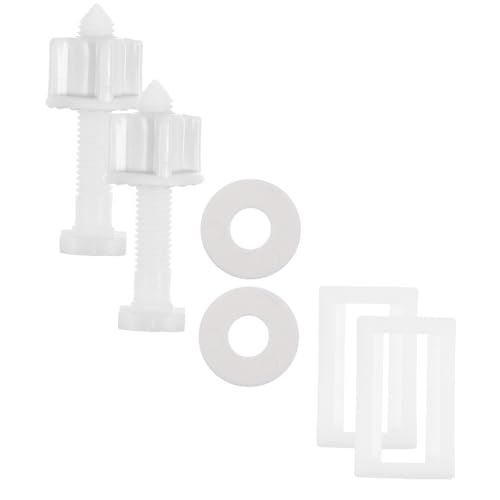 DOITOOL 2 Sätze wc fix schrauben toilettendeckel befestigung WC Sitz Befestigung Schrauben für Bidet-Toilettensitze Schraubenmutter Bad Toilettensitz-Hardware-Kit Toilettenmontageschrauben von DOITOOL
