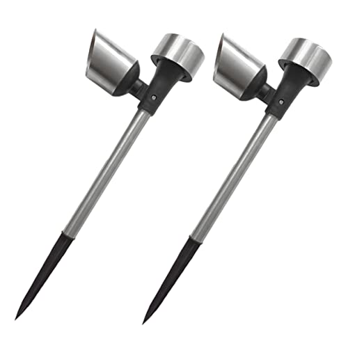 DOITOOL 2 Stk Solar Bodenstecker Licht Led-solarleuchten Solarleuchte Für Den Garten Gehweglicht Terrassenleuchte Gehwegpfahllampe Wegmarkierung Gehwegbeleuchtung Wasserdicht Plastik von DOITOOL