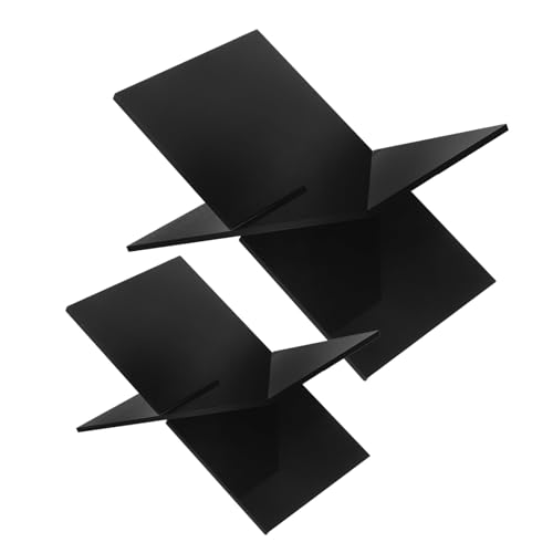 DOITOOL 2 Stück Acryl Buchhalter Schwarz Offenes Stabiles Leseregal für Lehrbücher Magazine Kochbücher Kompakter Tisch-organizer für Wohnzimmer Büro Kaffee Schreibtisch DOITOOL 2 Stück Acryl Buchhalter Schwarz Offenes Stabiles Leseregal für Lehrbücher Magazine Kochbücher Kompakter Tisch-organizer für Wohnzimmer Büro Kaffee Schreibtisch von DOITOOL
