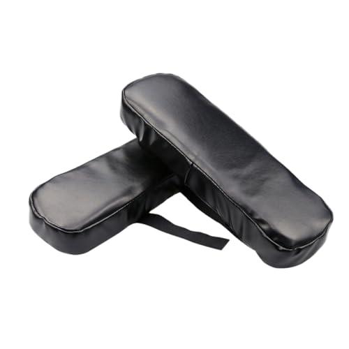 DOITOOL 2 Stück Armlehnenpolster Kissen stühle Stützpolster Armlehnenabdeckung Schwarz von DOITOOL