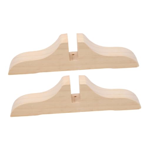 DOITOOL 2 Stück Bildschirmbasis Bildschirmpartitionsbasis Modern Stand Stehen Raumteiler Und Klappbare Sichtschutzwände Bein des Bildschirmpaneels Groß Möbel Bildschirm Hölzern Beige von DOITOOL