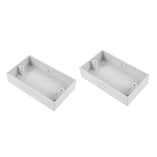 DOITOOL 2 Stück Box Bodensteckdose Bodendose Wandsteckdose Boxen Steckdose Sockelgehäuse Elektrokästen DOITOOL 2 Stück Box Bodensteckdose Bodendose Wandsteckdose Boxen Steckdose Sockelgehäuse Elektrokästen von DOITOOL