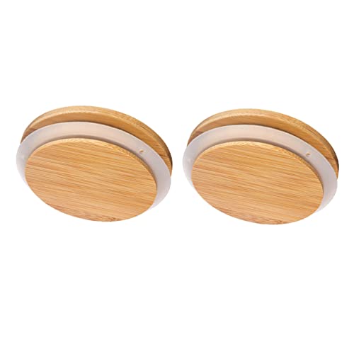 DOITOOL 2 Stück Deckel aus Holz für Tassen aus Silikon Deckel für Wasserflaschen im transparenten Topf Deckel für Einmachgläser mit normaler Öffnung Deckel für Silikondosen DOITOOL 2 Stück Deckel aus Holz für Tassen aus Silikon Deckel für Wasserflaschen im transparenten Topf Deckel für Einmachgläser mit normaler Öffnung Deckel für Silikondosen von DOITOOL