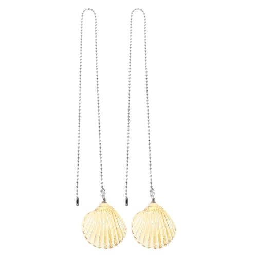 DOITOOL 2 Stück Deckenventilatoren-Zug: Kristall-Muschel-Zugkettenverlängerung mit Anschluss für Deckenventilator – 22 Zoll Kristallperlen-Kugelschnurverlängerungen DOITOOL 2 Stück Deckenventilatoren-Zug: Kristall-Muschel-Zugkettenverlängerung mit Anschluss für Deckenventilator – 22 Zoll Kristallperlen-Kugelschnurverlängerungen von DOITOOL