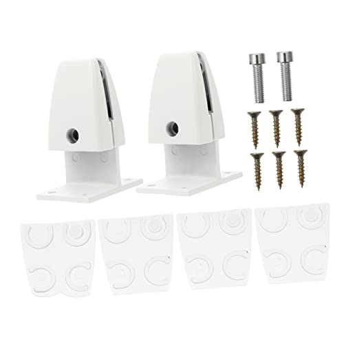 DOITOOL 2 Stück Desktop-rahmenclip Tischklemme Schreibtisch-trennklammer Stützclip Für Schreibtischteiler Schwer Vertikaler Monitor Schreibtisch Schallwand Clip Weiß Aluminiumlegierung von DOITOOL
