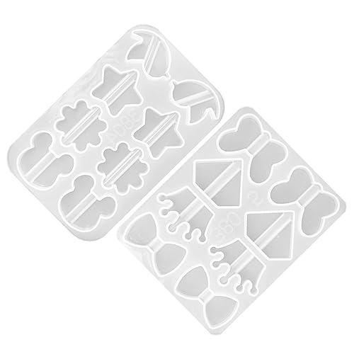 DOITOOL 2 Stück Diy Silikonformen für Strohhalm Topper Bastelbedarf Gießformen für Kreative Dekorationen mit Flexiblem Wiederverwendbarem Material von DOITOOL