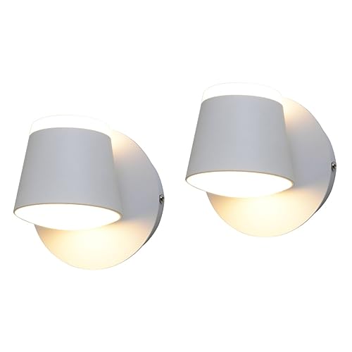 DOITOOL Innenwandleuchte 2 Stk Drehbare Wandleuchte Gang Wandleuchte Balkon Lampe Flurlampe Bar-wandlampe Wandleuchte Für Bar Kneipenwandlampe Weiß Einstellbar Aluminium Balkon Licht von DOITOOL