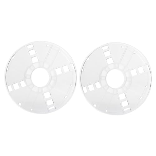 DOITOOL 2 Stück Drucker Bobbins Spule Transparent Hohl Kunststoff Line Spool Zubehör Leichtgewichtig und Effizient für Filament Aufwicklung von DOITOOL