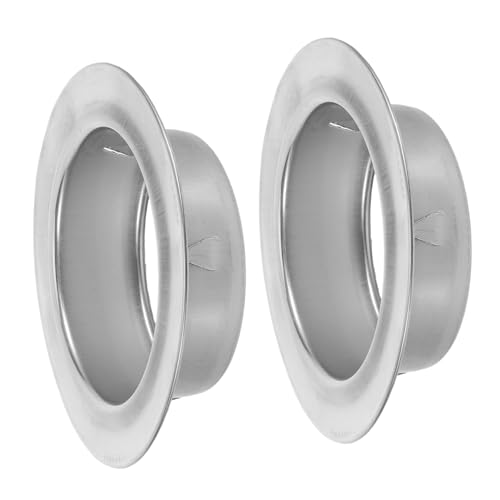 DOITOOL 2 Stück Edelstahl Rohr Wandabdeckung Schutzabdeckungen für Wassererhitzer Rohrloch Staub Feuchtigkeitsschutz Einfache Montage Dekorative Abdeckungen für Küche und Bad von DOITOOL