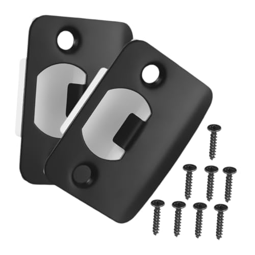 DOITOOL 2 Stück Edelstahl Türschließblech Teilig Deadbolt Schließbleche Tür Riegelplatte mit Schrauben Stabile Verriegelung Stilvolles Design für Haus Büro Laden von DOITOOL