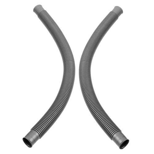 DOITOOL 2 Stück Flexibles Abflussrohr für Waschbecken Anschluss Küchen Badablauf Ausziehbar Dichtungsfrei Robust Einfache Montage von DOITOOL