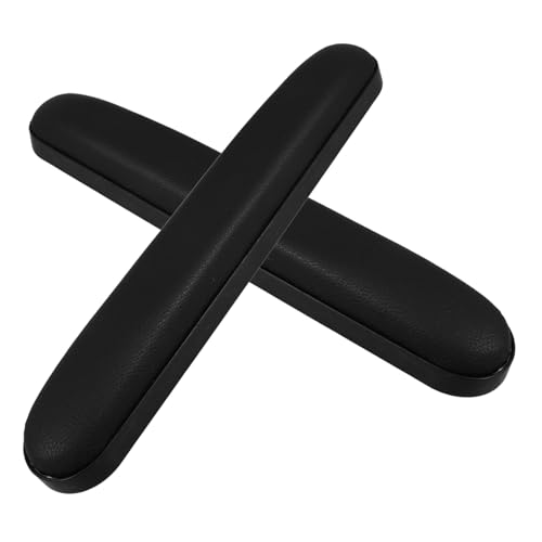 DOITOOL 2 Stück Handlaufzubehör Unterstützung Gepolstert Länge Teile Ergonomisch Zurück Pads Kissen Ersatzteil Handhaben Ausruhen Universal- Breit Unterstützt Leder Schwarz von DOITOOL