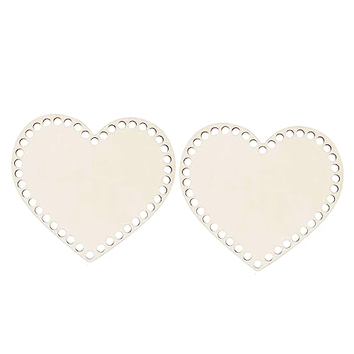DOITOOL 2 Stück Herzförmiger Holzkorb Häkchen Basis häkeln Unterseite der DIY-Tasche unten Taschenboden weben Gewebter Korb Webkorb untere Basis Webzubehör Wohnkultur DOITOOL 2 Stück Herzförmiger Holzkorb Häkchen Basis häkeln Unterseite der DIY-Tasche unten Taschenboden weben Gewebter Korb Webkorb untere Basis Webzubehör Wohnkultur von DOITOOL