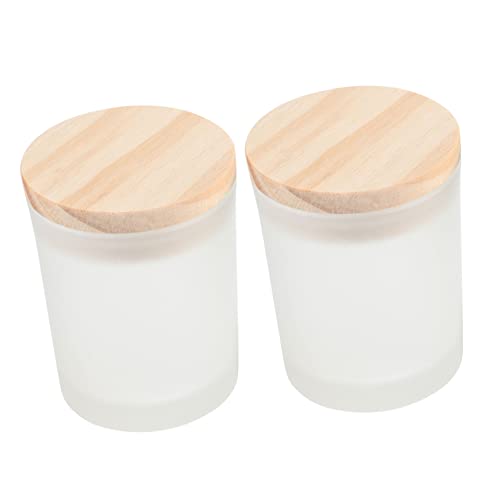DOITOOL Kerzenbecher 2er-Pack Kerzenbehälter Aus Glas Für Die Heimdekoration von DOITOOL