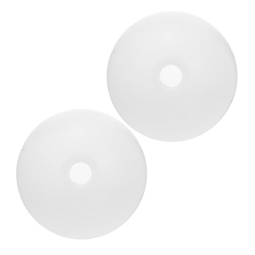 DOITOOL 2 Stück Kugel Lampenschirm Weißer Ball Lampenschirm für Pendelleuchten und Deckenlampen Fassung Elegantes Design für Stilvolle Innenräume von DOITOOL