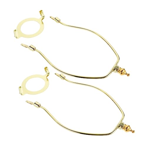 DOITOOL 2 Stück Lampenschirm Halter Harfenhalter für Lampenfassung Verstellbarer Lampenharfen Halter für Steh und Tischlampen Rostfrei Langlebig Goldfarben Mittelloch DOITOOL 2 Stück Lampenschirm Halter Harfenhalter für Lampenfassung Verstellbarer Lampenharfen Halter für Steh und Tischlampen Rostfrei Langlebig Goldfarben Mittelloch von DOITOOL