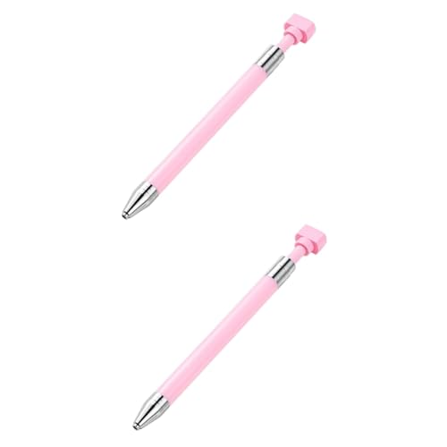 DOITOOL 2 Stück Maniküre Drillstift Kunst Nagel Punktierung Diamant Picker Uv Pickup-Stift Mit Strass Stift Zum Sammeln Von Edelsteinen Edelsteinpflücker Stift Punktierstift Rosa Wachs von DOITOOL