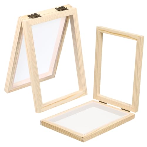 DOITOOL Holzkunst-bilderrahmen-materialpaket 2-teiliges Holz-papierherstellungs-Rahmen-papierherstellungs-kit Für Jungen Und Mädchen DOITOOL Holzkunst-bilderrahmen-materialpaket 2-teiliges Holz-papierherstellungs-Rahmen-papierherstellungs-kit Für Jungen Und Mädchen von DOITOOL