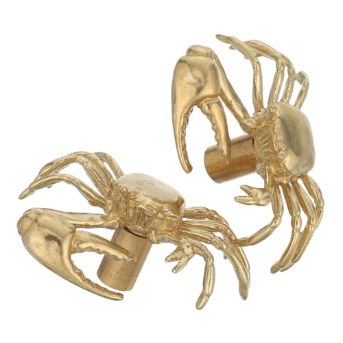 DOITOOL 2 Stück Messing Krabben Türgriffe Retro Stil Möbelbeschläge für Küchenschränke Kleiderschränke Nautisches Design Robuste Verarbeitung und Einfache Montage DOITOOL 2 Stück Messing Krabben Türgriffe Retro Stil Möbelbeschläge für Küchenschränke Kleiderschränke Nautisches Design Robuste Verarbeitung und Einfache Montage von DOITOOL