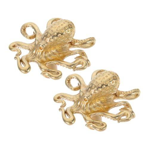 DOITOOL 2 Stück Messing Türgriffe Octopus Design Vintage Schubladenknöpfe Nautische Möbelgriffe für Kommode Kleiderschrank Küchenschränke Einfache Montage DOITOOL 2 Stück Messing Türgriffe Octopus Design Vintage Schubladenknöpfe Nautische Möbelgriffe für Kommode Kleiderschrank Küchenschränke Einfache Montage von DOITOOL