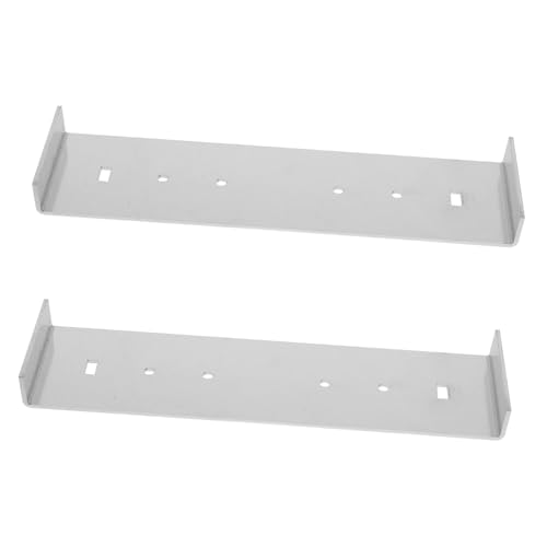 DOITOOL 2 Stück Metall Briefkasten Montagehalterung Robustes Befestigungsset für Bodenbreite Zaunmontage Schnelle Installation Elegantes Design von DOITOOL