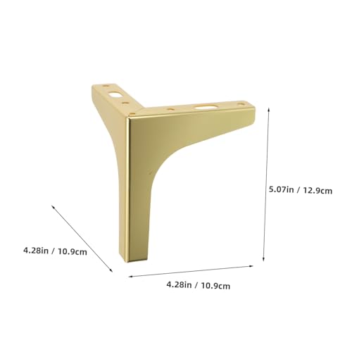 DOITOOL 2 Stück Metall Möbelfüße Dreieckige Stabile Beine für Sofa Tv Schrank Couch Beistelltisch Moderne Langlebige Möbel Beine mit Bodenschonern für Vielseitige Möbelstütze von DOITOOL