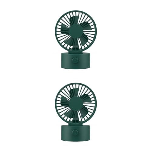 DOITOOL 2 Stück Mini tragbarer Fan USB Büro -Handheld klein Schreibtisch Lüfter Desktop-Tischventilator tragbarer persönlicher Mini-Fans Abs Dark Green DOITOOL 2 Stück Mini tragbarer Fan USB Büro -Handheld klein Schreibtisch Lüfter Desktop-Tischventilator tragbarer persönlicher Mini-Fans Abs Dark Green von DOITOOL