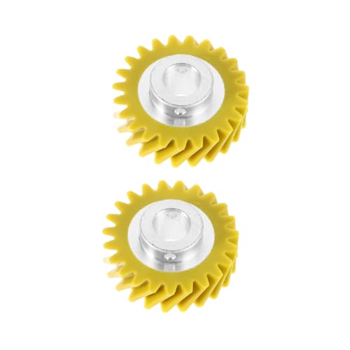 DOITOOL 2 Stück Mixer Zubehör Brotteig Mixer Getriebe Kleines Handmixer Getriebe Ersatz Schläger Für Handmixer Handmixer Aufsätze Handmixer Elektrisches Getriebe Kunststoff Gelb von DOITOOL