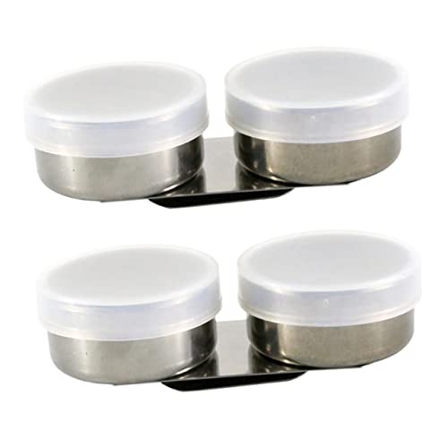 DOITOOL 2stücke Edelstahl Pinselwaschbecken Farbe Mischen Topf Mit Deckel Für Malerei Pinsel Reinigung Behälter Tragbar Für Familie Schule DOITOOL 2stücke Edelstahl Pinselwaschbecken Farbe Mischen Topf Mit Deckel Für Malerei Pinsel Reinigung Behälter Tragbar Für Familie Schule von DOITOOL