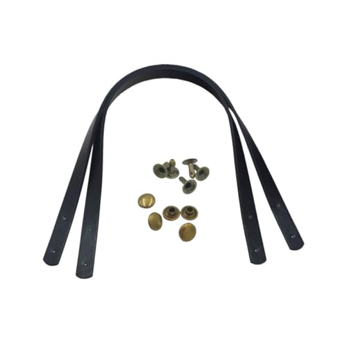 DOITOOL 2 Stück PU Leder Handtaschen Henkel mit Nieten Ersatz Tasche Riemen für Damen Strapazierfähiger Glatter Griff für DIY Clutch Shopper und Umhängetaschen Schwarz DOITOOL 2 Stück PU Leder Handtaschen Henkel mit Nieten Ersatz Tasche Riemen für Damen Strapazierfähiger Glatter Griff für DIY Clutch Shopper und Umhängetaschen Schwarz von DOITOOL