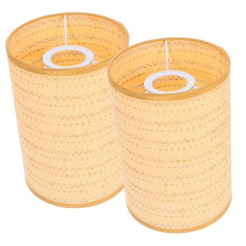 DOITOOL 2 Stück Rattan Lampenschirme aus Metallgeflecht Langlebige Schirmabdeckung für Steh Tischlampen Boho Stil für Schlafzimmer Restaurant Natürlicher Schutz und Lichtmaximierung DOITOOL 2 Stück Rattan Lampenschirme aus Metallgeflecht Langlebige Schirmabdeckung für Steh Tischlampen Boho Stil für Schlafzimmer Restaurant Natürlicher Schutz und Lichtmaximierung von DOITOOL