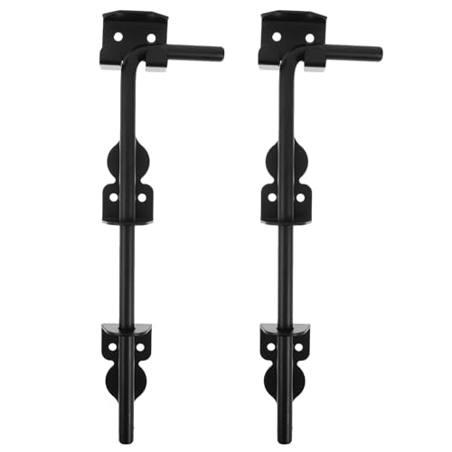 DOITOOL 2 Stück Robuster Pfostenriegel 30 cm Metallfallriegel für Holztore, Metall- und Vinylzäune, Doppeltore, schwarze Torverriegelung DOITOOL 2 Stück Robuster Pfostenriegel 30 cm Metallfallriegel für Holztore, Metall- und Vinylzäune, Doppeltore, schwarze Torverriegelung von DOITOOL