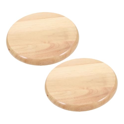 DOITOOL 2stücke Runder Sitzersatz Aus Holz Für Stühle Ersatz-sitzfläche Für Esszimmerstühle Barhocker Und Kantinenmöbel Installieren von DOITOOL