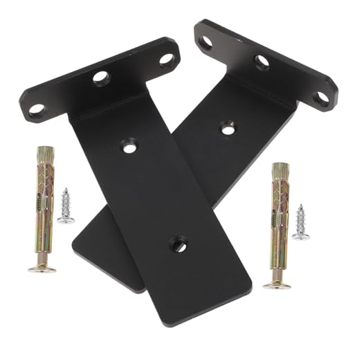 DOITOOL 2 Stück Schwarze Unsichtbare Dreieck wandkonsole Robuste Regalträger für Schwebende Ablagen Kratzfeste Rostresistente Wandhalterung mit Hoher Tragkraft Einfache Montage für von DOITOOL