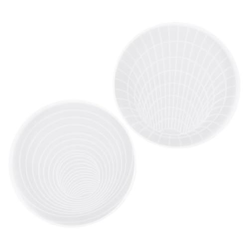 DOITOOL 2 Stück Silikon Untersetzer Form Diy Cup Mat Mold Flexible und Transparente Silikonform für Teetassenuntersetzer Einfach zu Reinigen für Handarbeitsprojekte von DOITOOL