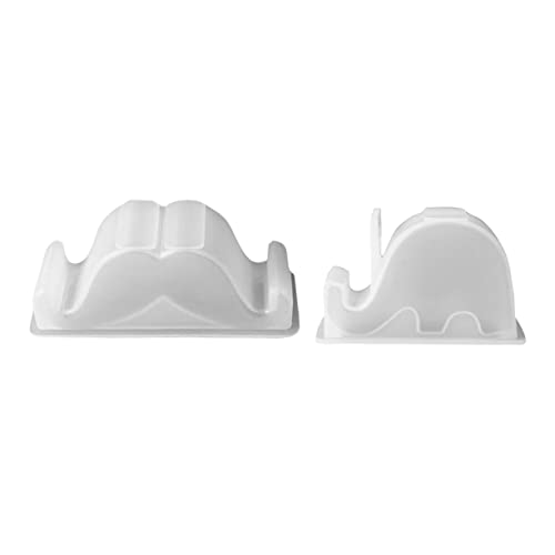 DOITOOL 2 Stück Silikonform für Handyhalterung Diy Kristall Epoxidharz Gießform für Tischdekoration und Stiftehalter Leicht Entformbar und Wiederverwendbar von DOITOOL