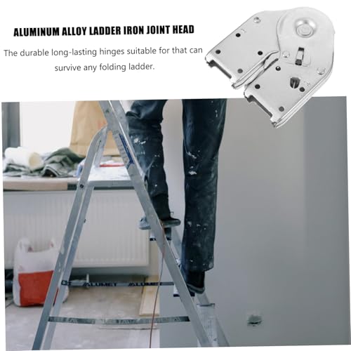 DOITOOL 2 Stück Teiliges Aluminiumlegierung Klappscharnier für Stufenleiter Robustes Faltscharnier mit Verriegelung Einfache Montage Langlebig und Stabil für Heimwerker und Bauprojekte von DOITOOL