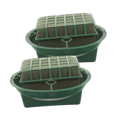 DOITOOL 2 Stück Teiliges Blumenschaum mit Kunststoffkäfig und Schale Stabiler Blumenhalter für DIY Blumenarrangements Geeignet für Frische und Getrocknete Blumen für Hochzeit und DOITOOL 2 Stück Teiliges Blumenschaum mit Kunststoffkäfig und Schale Stabiler Blumenhalter für DIY Blumenarrangements Geeignet für Frische und Getrocknete Blumen für Hochzeit und von DOITOOL