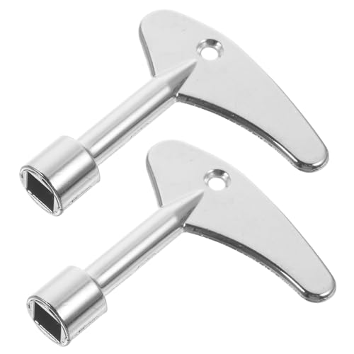 DOITOOL 2 Stück Teiliges Elektroschrank Schlüsselset aus Multifunktionaler Dreikantschlüssel für Aufzug Wasserzähler und Gaszähler Kompatibel mit Diversen Modellen Langlebig und Präzise von DOITOOL