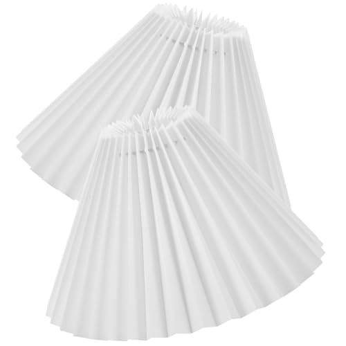 DOITOOL 2 Stück Teiliges Faltlampenschirm Stoff Plissee Lampenschirme für Tisch Nachttischlampen Langlebige Lampenschirm abdeckung für Zuhause Büro und Hotel Schützende Lampenzubehör DOITOOL 2 Stück Teiliges Faltlampenschirm Stoff Plissee Lampenschirme für Tisch Nachttischlampen Langlebige Lampenschirm abdeckung für Zuhause Büro und Hotel Schützende Lampenzubehör von DOITOOL