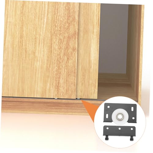 DOITOOL 2 Stück Teiliges Metall schiebetürrollen mit Lager Geräuschdämpfende Türlaufrollen für Kleiderschrank schiebetüren Stabile und Langlebige Pulley achsen mit Hoher Tragfähigkeit von DOITOOL