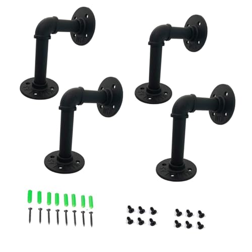 DOITOOL 2 Stück Teiliges Regalhalterungs aus Robustem Eisenrohr Industrielle Flansch Wandhalterung für Holzregale Vintage Wandregalträger für Schwere Lasten Vielseitig Einsetzbar für Wohn DOITOOL 2 Stück Teiliges Regalhalterungs aus Robustem Eisenrohr Industrielle Flansch Wandhalterung für Holzregale Vintage Wandregalträger für Schwere Lasten Vielseitig Einsetzbar für Wohn von DOITOOL