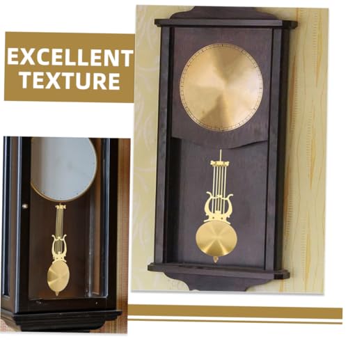 DOITOOL 2 Stück Teiliges Uhrpendel Ersatzteil aus Metall Langlebiges Wanduhr Pendel für Quarzuhr Reparatur und DIY Klassische Farbe Einfache Montage Kompatibel mit Verschiedenen Wanduhren von DOITOOL