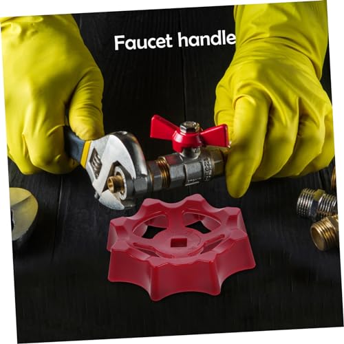 DOITOOL 2 Stück Teiliges Ventilhandrad mit Quadratischem Loch Robustes Kunststoff Wasserhahngriff Geeignet für Absperrventile und Schieber Langlebiger Ersatzgriff für Absperrarmaturen von DOITOOL