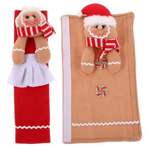 DOITOOL 2 Stück Teiliges Weihnachts-griffschutz Weichem Stoff Waschbar Passend für Kühlschrank Mikrowelle Geschirrspüler Ofen und Küchenknöpfe Schmutzabweisend Festliche DOITOOL 2 Stück Teiliges Weihnachts-griffschutz Weichem Stoff Waschbar Passend für Kühlschrank Mikrowelle Geschirrspüler Ofen und Küchenknöpfe Schmutzabweisend Festliche von DOITOOL